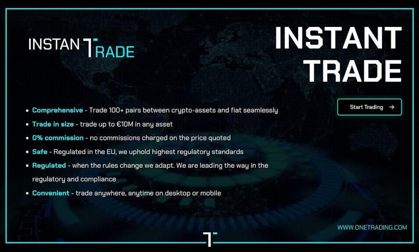 One Trading Launch Instant Trade