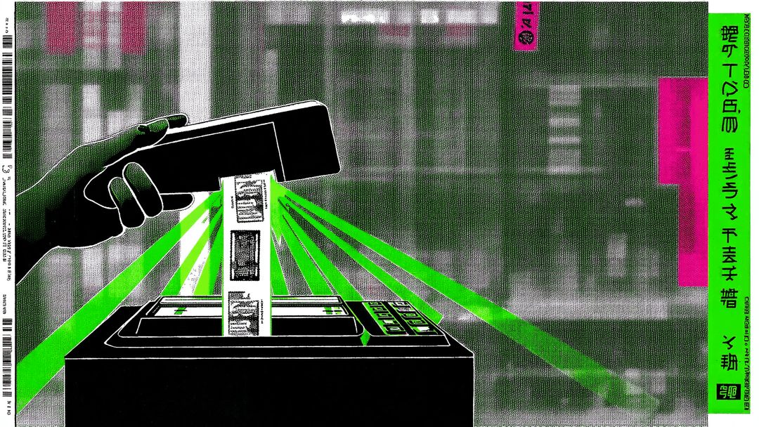 Tokyo Lawson Register Scans a Barcode for a 322-Yen JPYC Stablecoin Payment