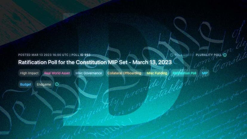 MakerDAO Ratifies Constitution Aiming to Decentralize DAI