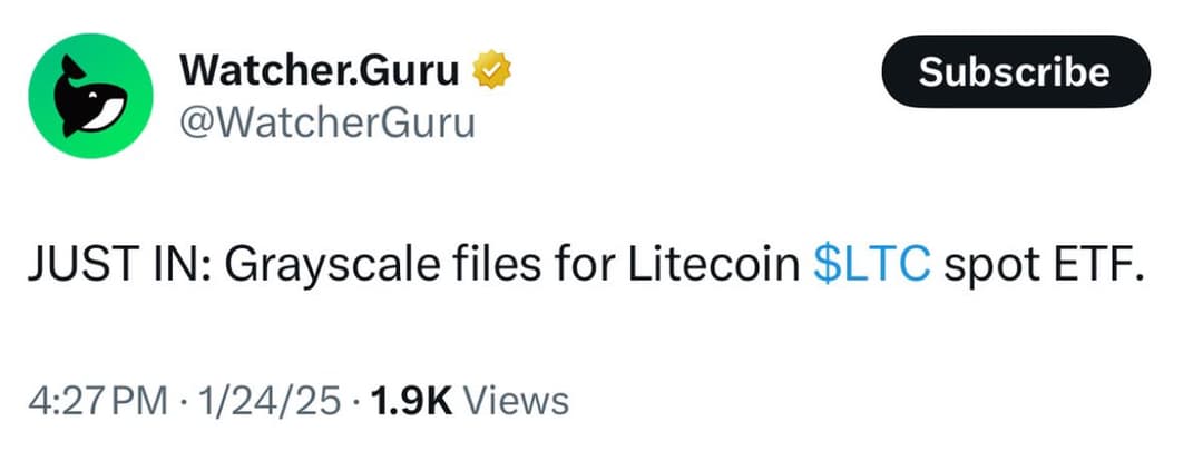 Grayscale and Coinshares File 19b-4 for $LTC and $SOL Spot ETFs with NYSE