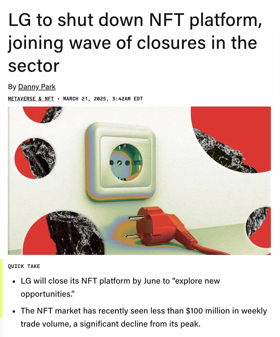 LG to Shut Down NFT Marketplace Art Lab by June 17, Launched in September 2022, Withdraw Assets by April 30
