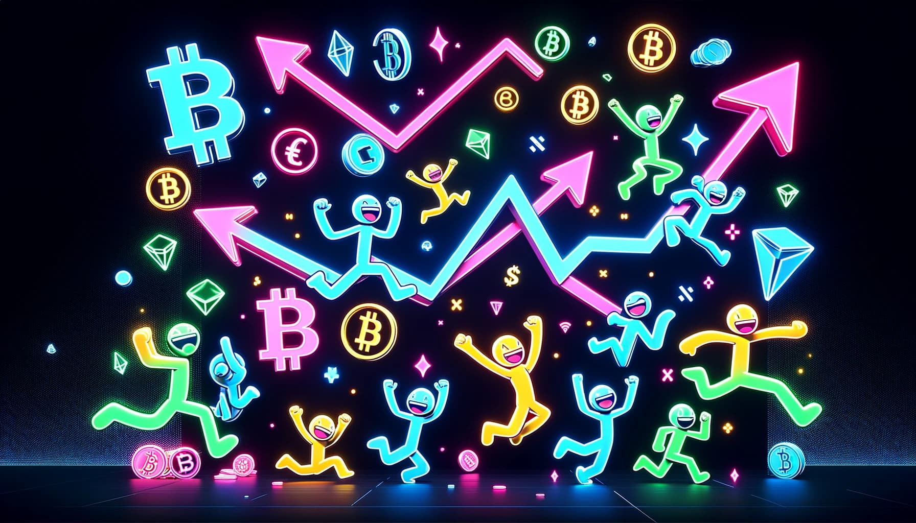 image depicting the crypto markets rallying