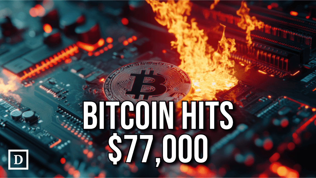 btc logo on fire