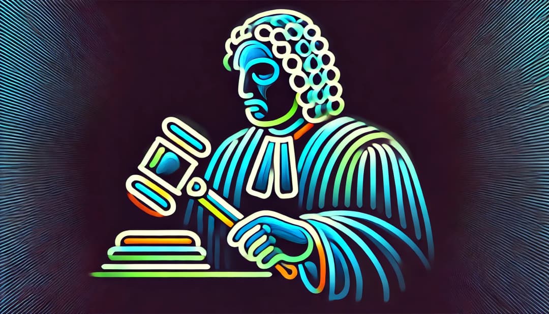 judge with a gavel