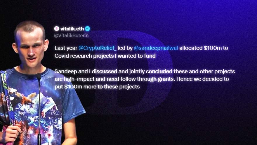 Vitalik and CryptoRelief Mobilize $100M To Combat Future Pandemics