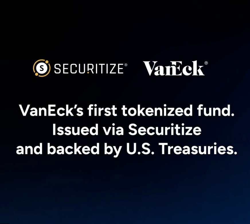 VanEck Launches $VBILL, a Tokenized U.S. Treasury Fund, on Multiple Blockchains with 24/7 Liquidity