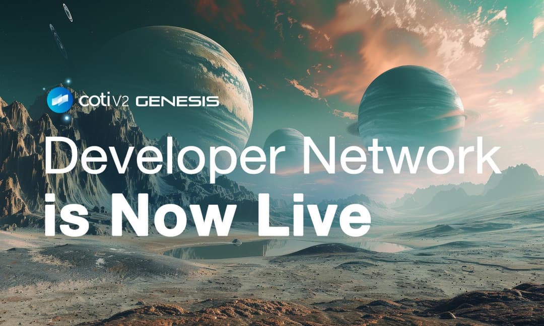COTI V2 Developer Network is Live: A New Era of High-speed & Lightweight Blockchain Privacy