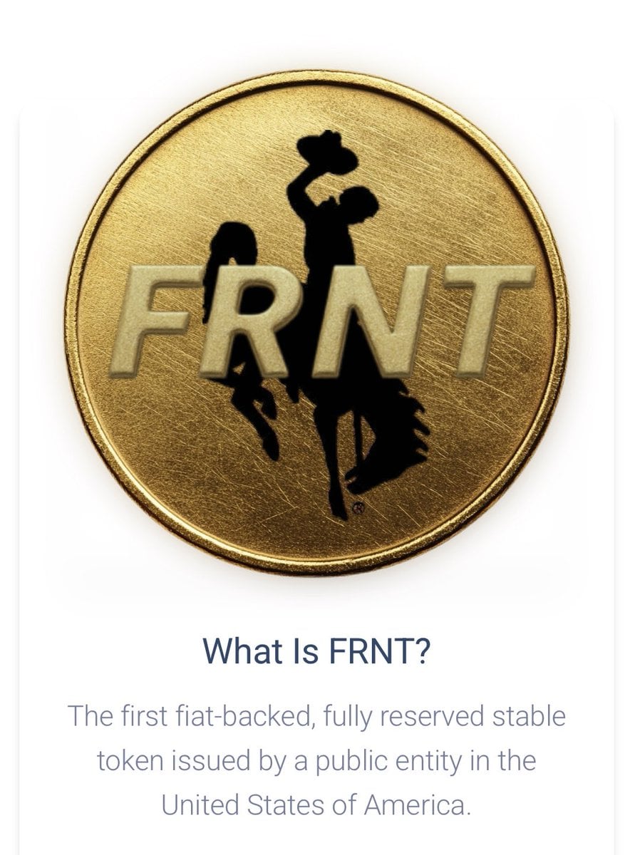 Wyoming Unveils FRNT, First State-Backed US Stablecoin
