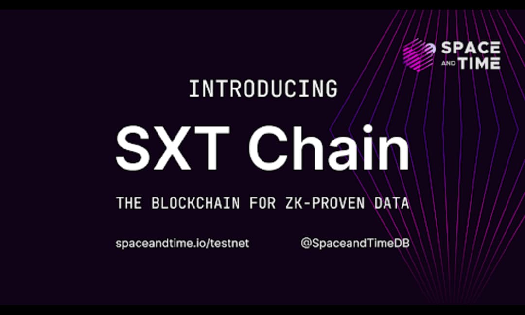 Space and Time Launches SXT Chain Testnet at Chainlink SmartCon