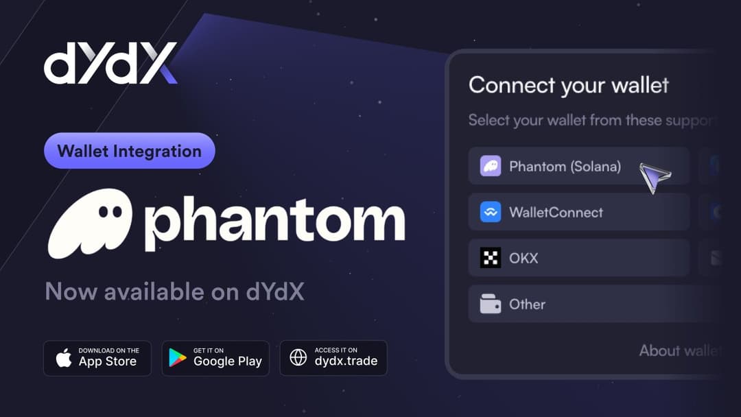 Solana-Based Phantom Wallet Integrates with dYdX, Facilitates $250 Million in Volume