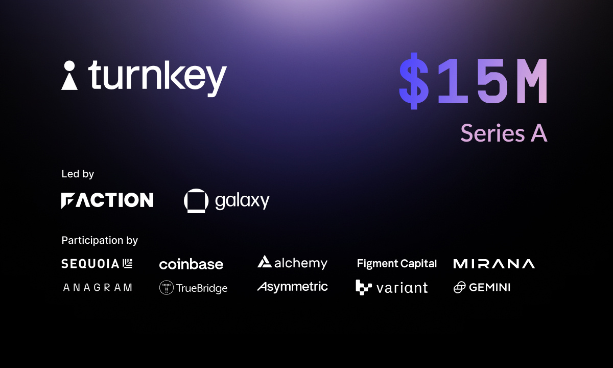 Turnkey Raises $15M Series A to Revolutionize the Crypto User Experience