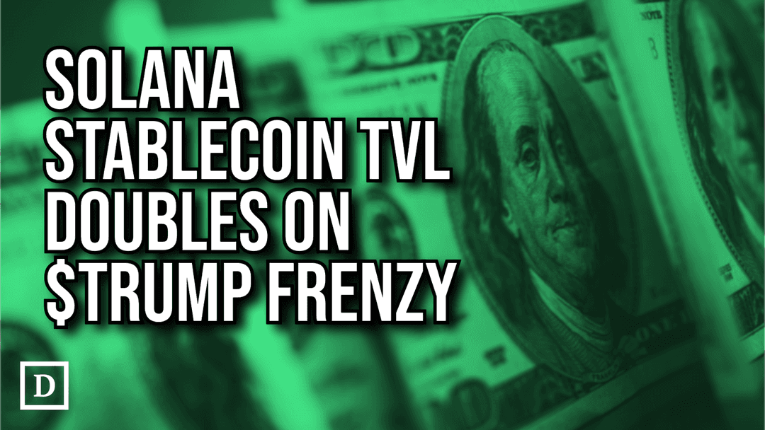 Solana Stablecoin TVL Doubles on TRUMP Frenzy: CCData