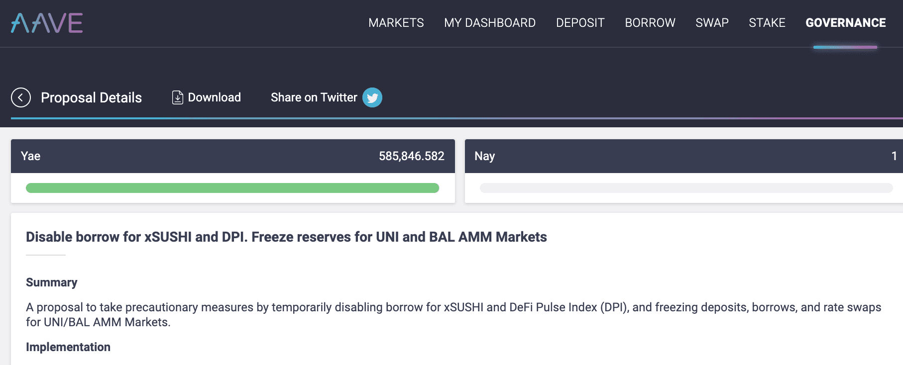 Aave Set to Disable Borrowing on xSushi and DPI Citing Potential Exploit
