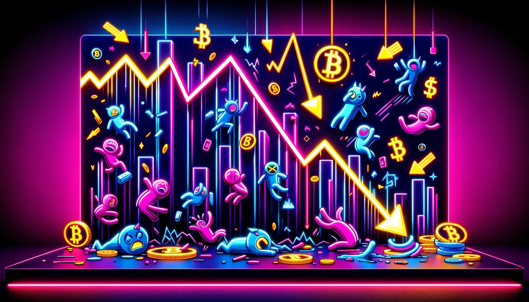 image depicting the crypto markets crashing