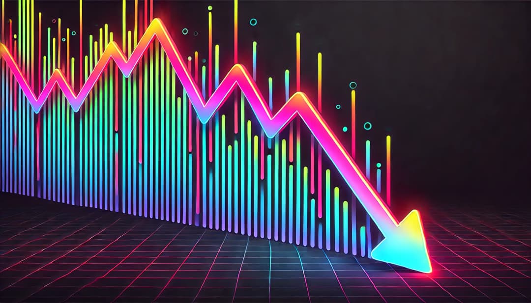 downtrending chart