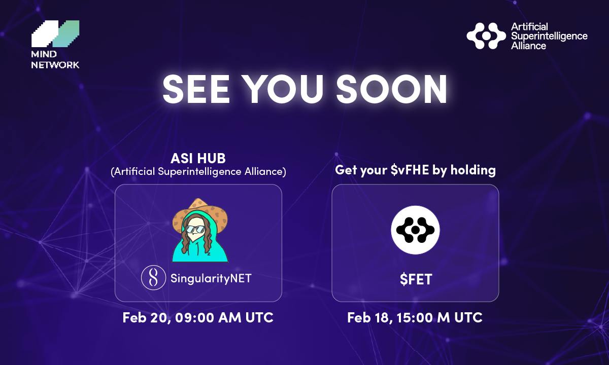 SingularityNET and Mind Network Partner to Launch ASI Hub for Secure AI Services with FHE
