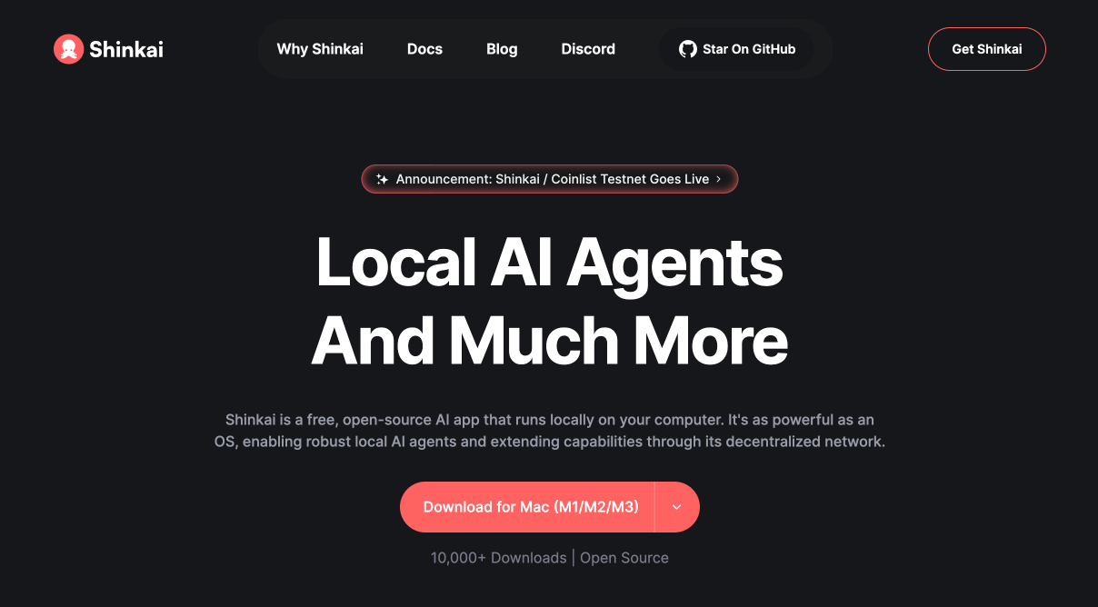 Download Shinkai for Free –Available for Mac, Windows, and Linux.