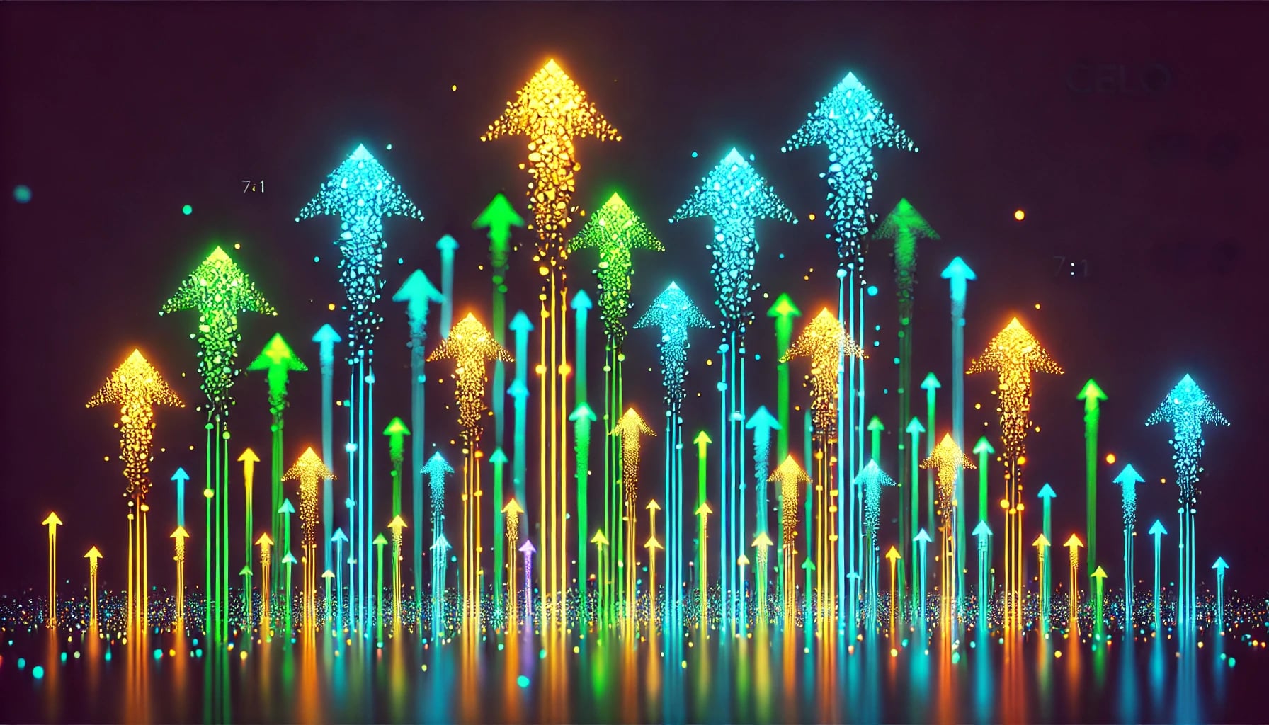 arrows pointing up