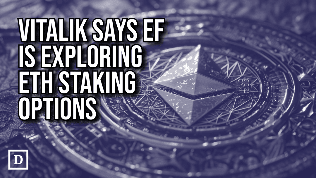 Vitalik Buterin Says Ethereum Foundation is Considering Staking ETH