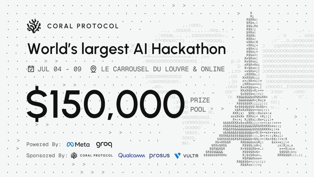 Coral Protocol Announces World’s Largest AI Hackathon at RAISE Summit in Paris