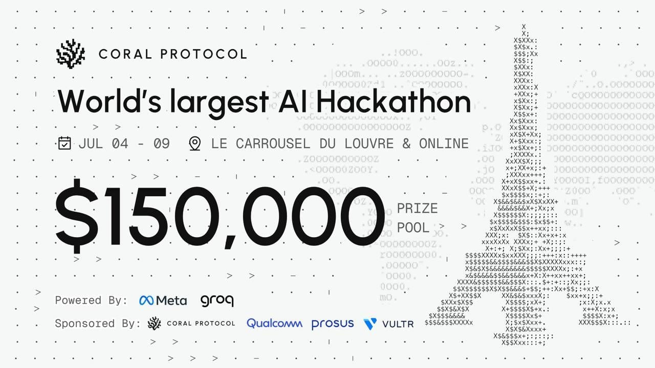 Coral Protocol Announces World’s Largest AI Hackathon at RAISE Summit in Paris
