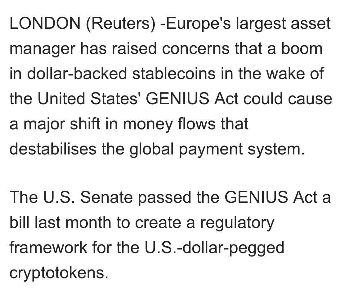 Amundi Warns US Stablecoin Rules Could Rattle Global Payments