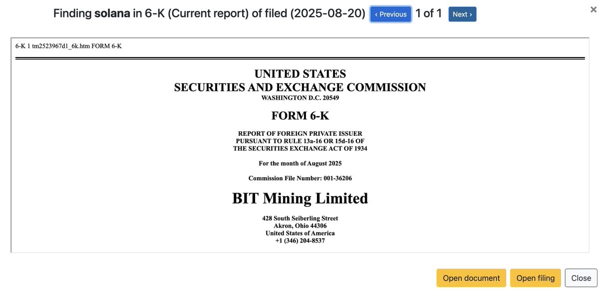BIT Mining Plans Rebrand to SOLAI, Pivoting $300 Million into Solana