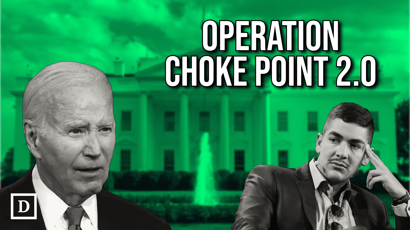 biden and nic carter with white house in background