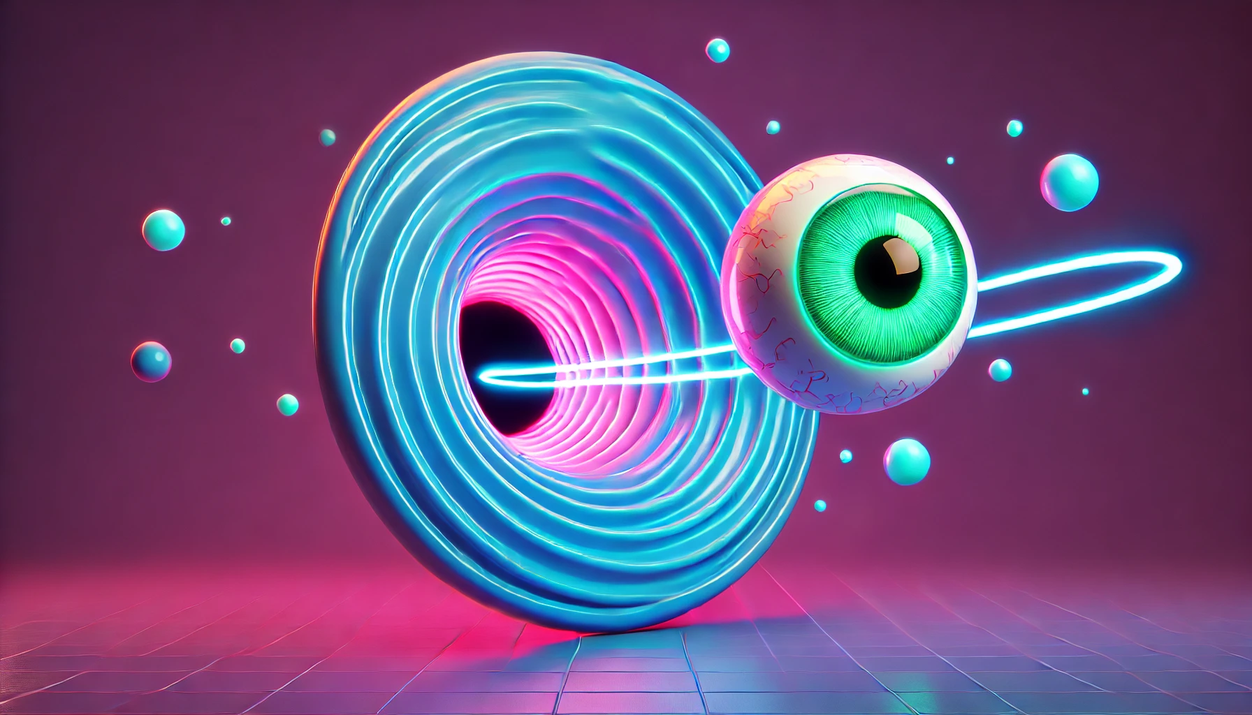 eyeball inside a wormhole