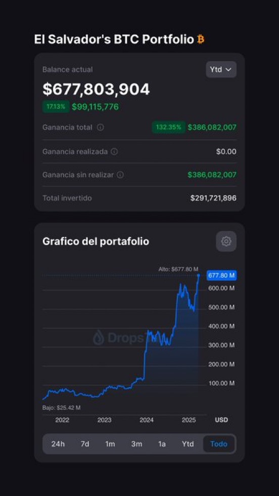El Salvador's Bitcoin Holdings Surpass $350 Million in Unrealized Profits with 124% Gain as BTC Hits $110,000