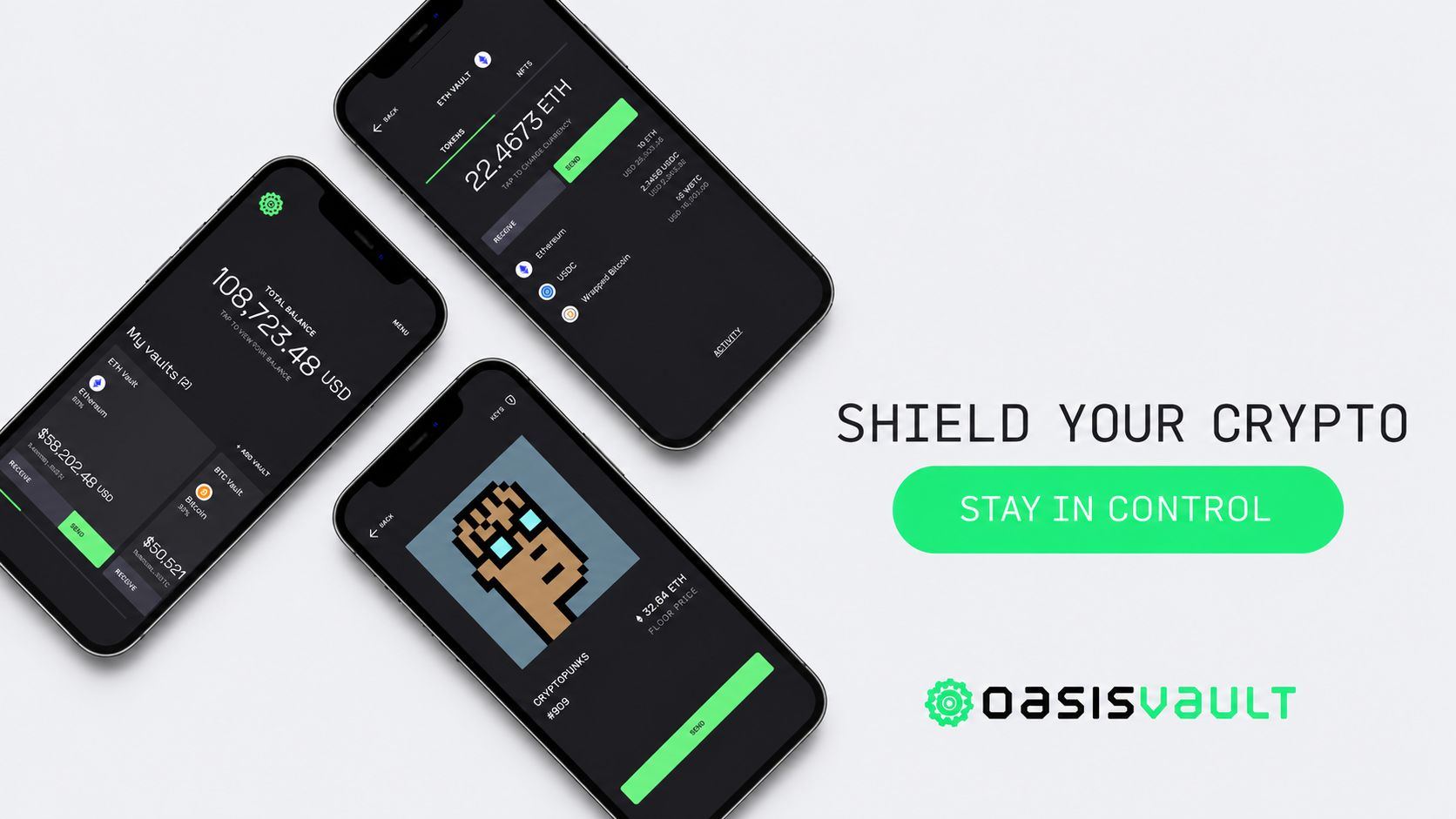Oasis Vault — CryptoPunk 909 held in a self-custody vault