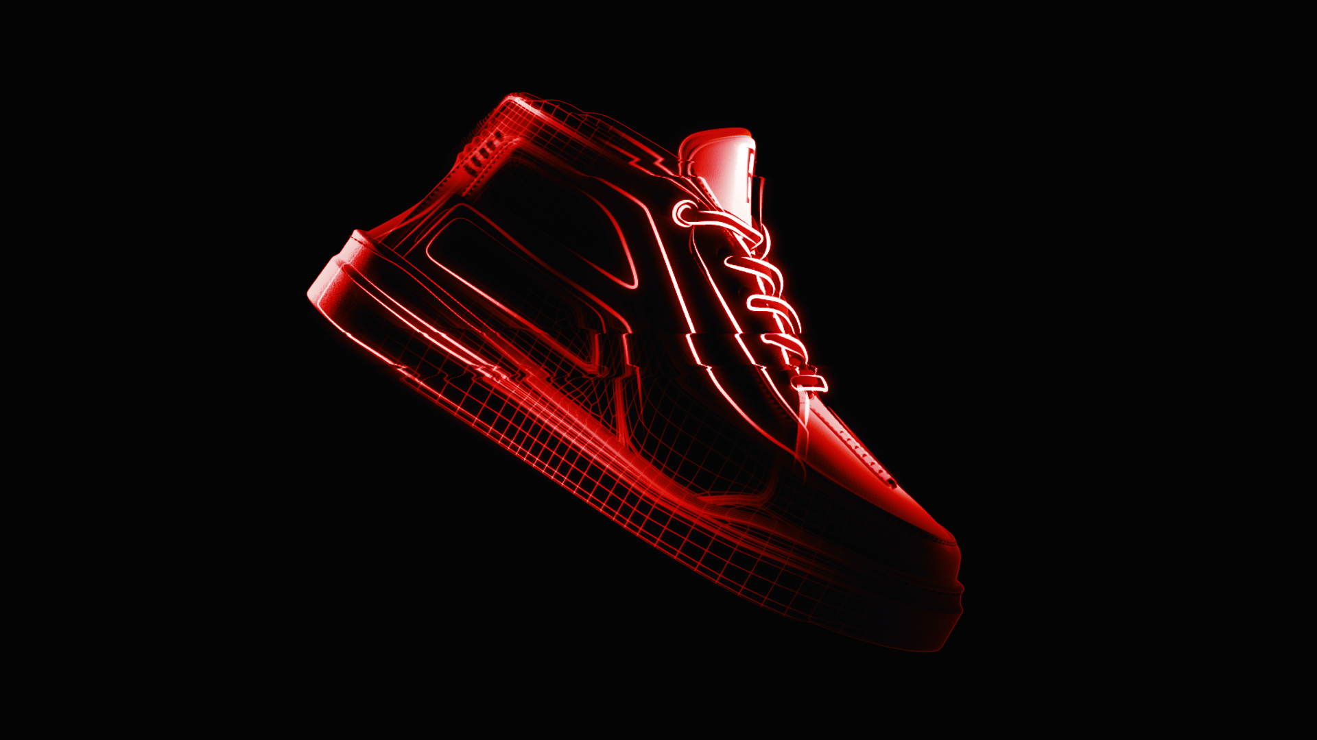 red shoe