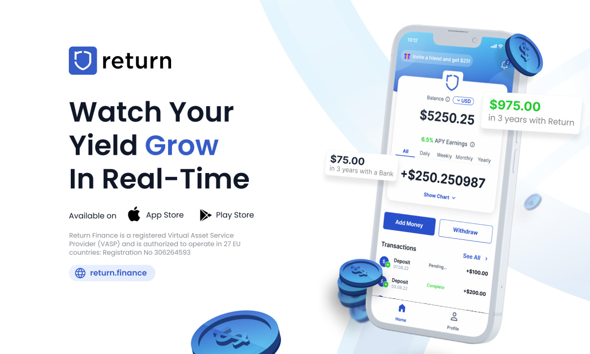 Return Finance Launches Fully Compliant High-Yield Savings Application in 27 European Countries