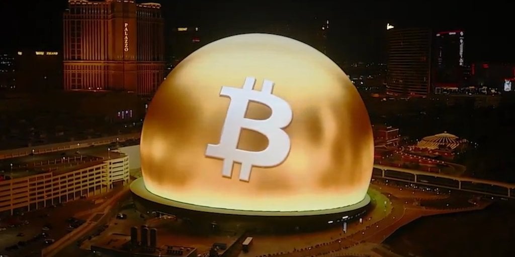 Bitcoin Becomes First Cryptocurrency Displayed on Las Vegas Sphere