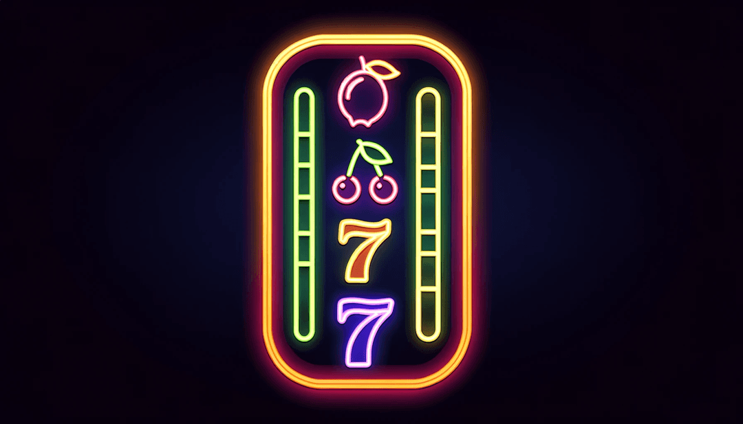image of a jackpot concept in neon colors