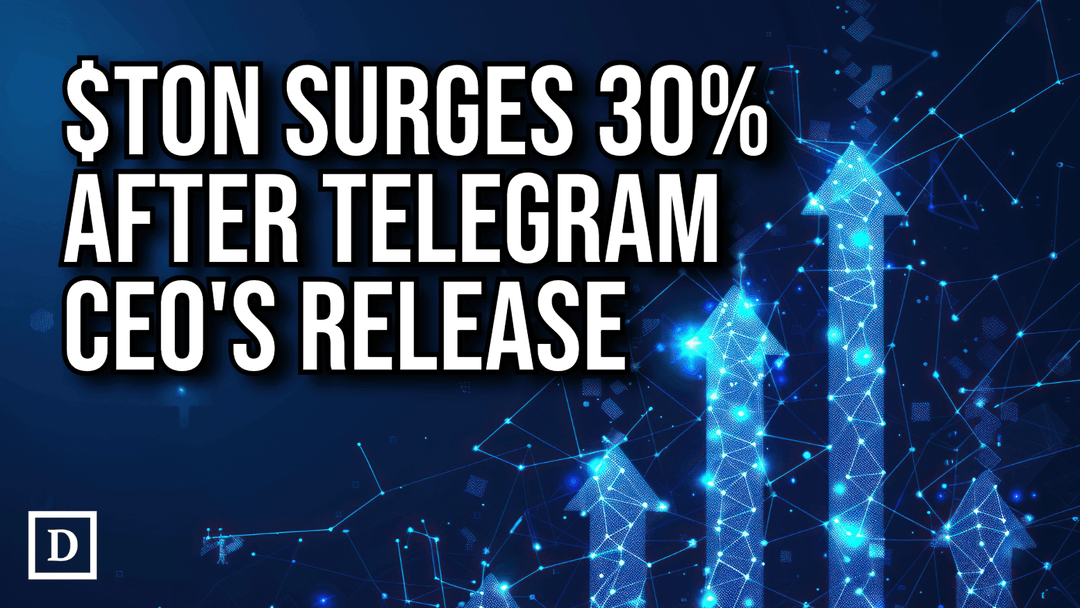 Toncoin Spikes 30% After France Releases Telegram CEO Pavel Durov