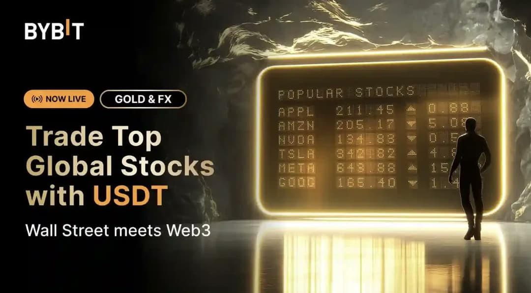 Bybit Launches USDT-Based Trading for 78 Global Stocks Across Key Sectors With 0.04 USDT Fee