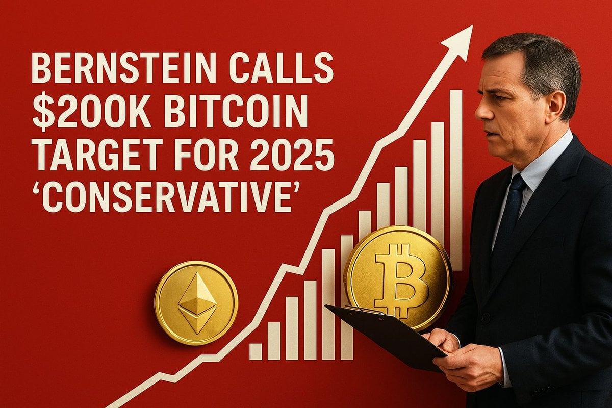 Bernstein ($800B AUM) Calls $200,000 Bitcoin 2025 Target 'Conservative' Amid Institutional Adoption