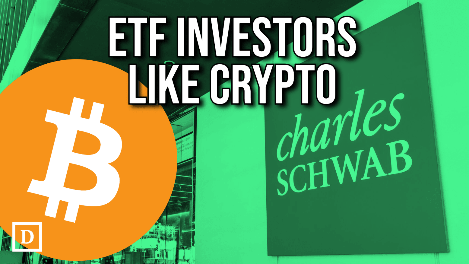 bitcoin and schwab logos