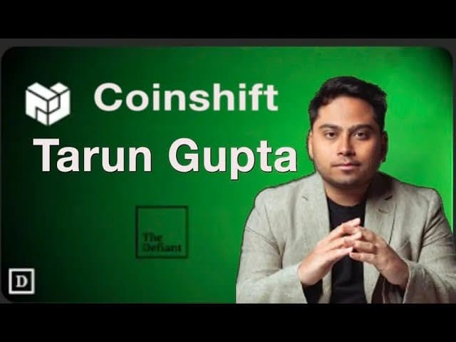 Unlocking the Future of Stablecoins with Tarun Gupta | Coinshift and csUSDL
