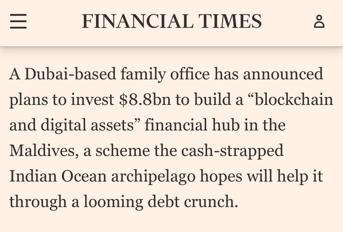 MBS Global to Invest $8.8 Billion in Maldives Blockchain Hub, Exceeding Nation's GDP