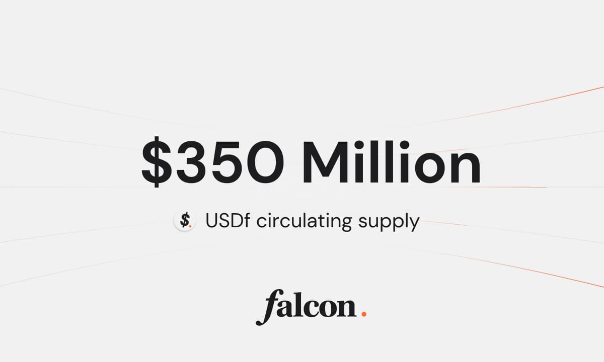 Falcon Finance Surpasses $350 Million in USDf Circulating Supply