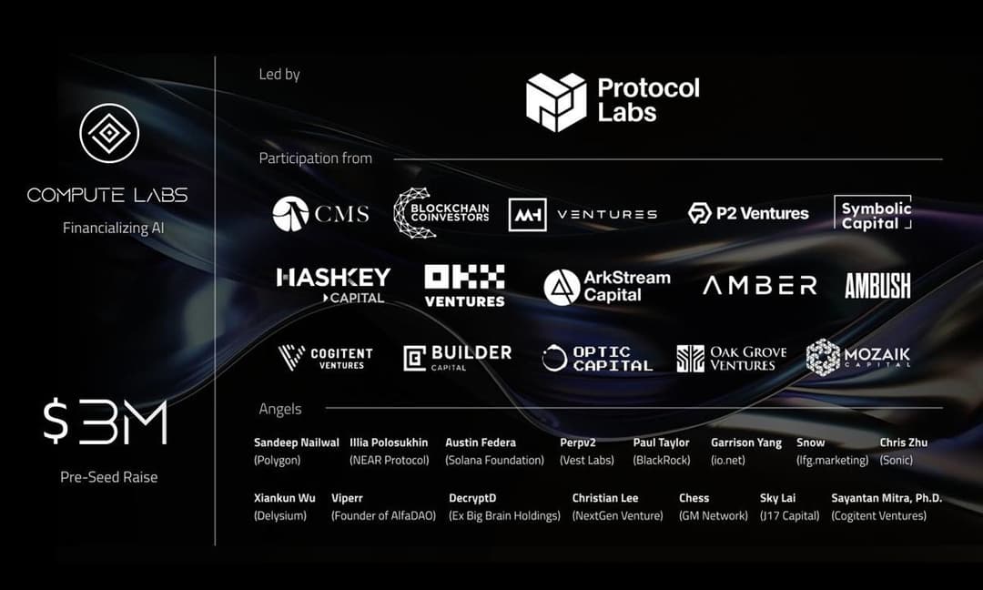Compute Labs raises $3M Pre-Seed to bring tokenized GPUs to Solana
