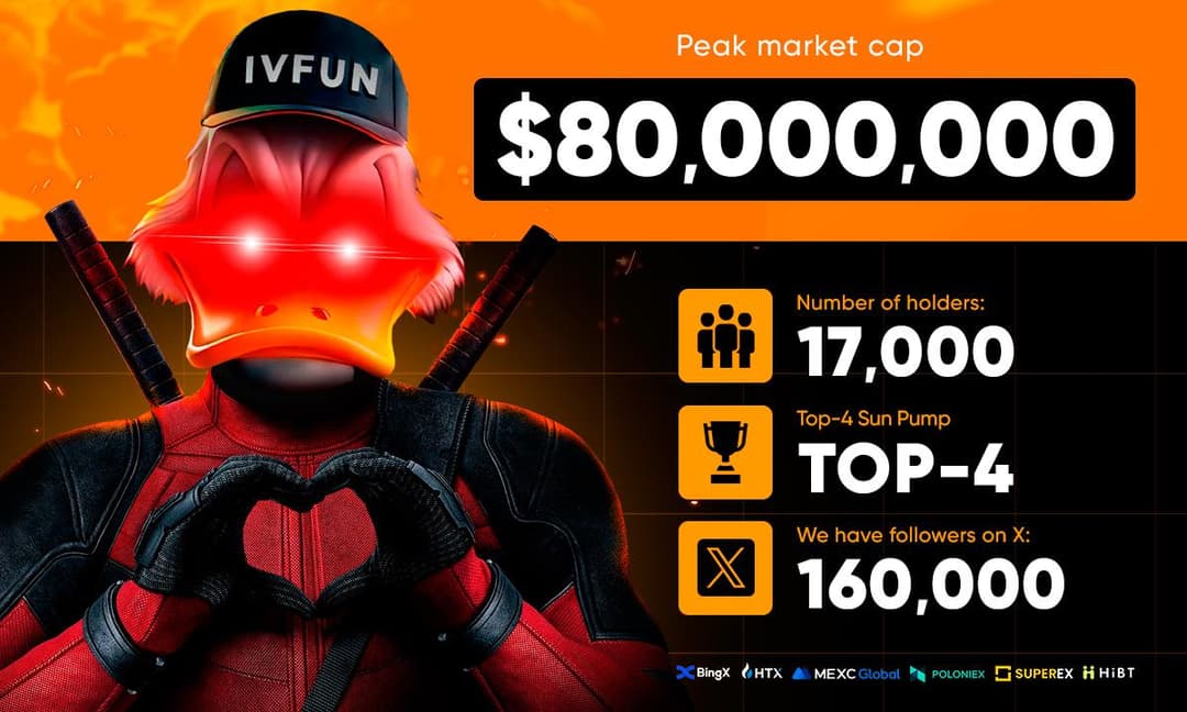 IVFUN Memecoin Launches on TRON's Sun Pump Network, Surpasses 17,000 Holders
