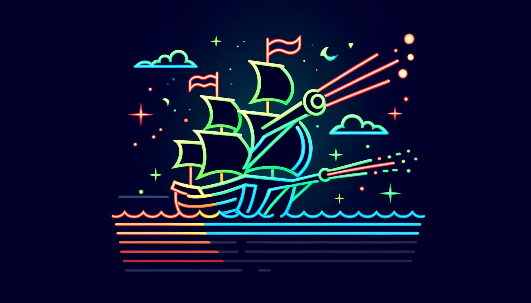 pirate ships in battle