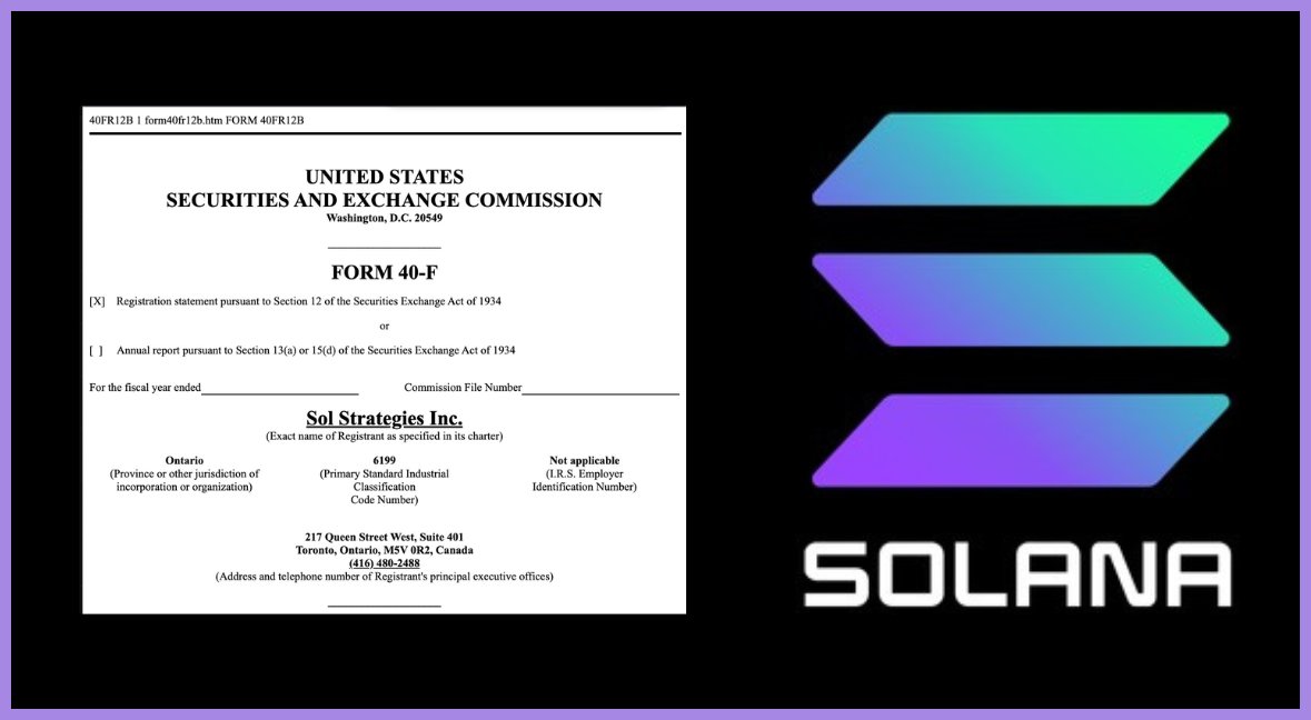 Sol Strategies Seeks Nasdaq Listing With $72 Million Solana Bet
