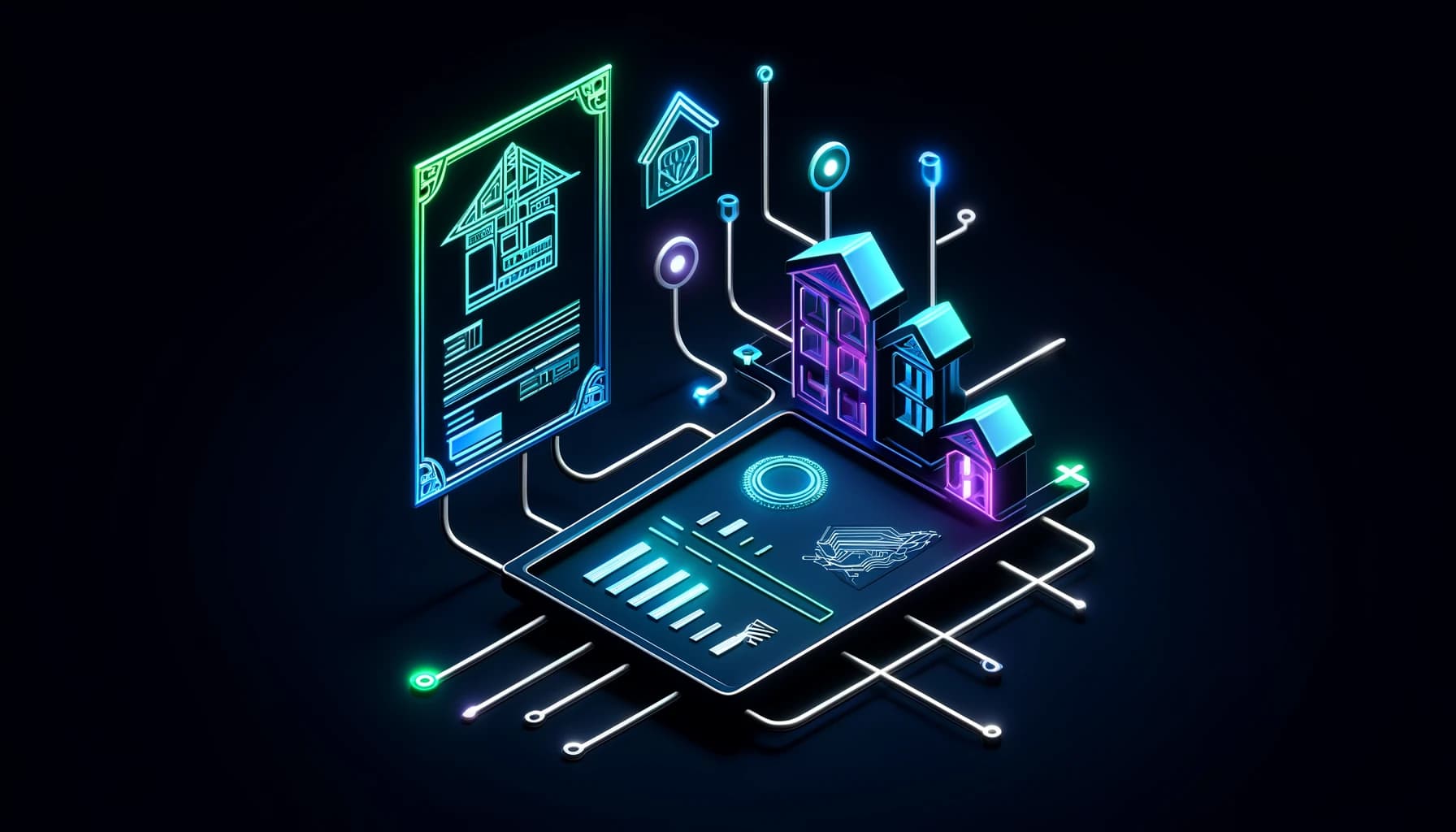 depiction of digital bonds and real estate