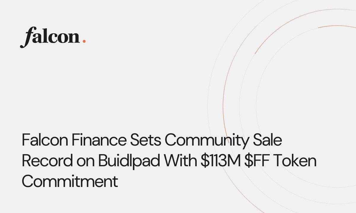 Falcon Finance Sets Community Sale Record on Buidlpad With $113M $FF Token Commitment