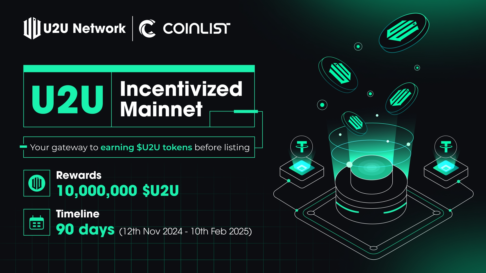 U2U Network - The First DePIN Project to Launch Growth Campaign on CoinList in Q4 2024