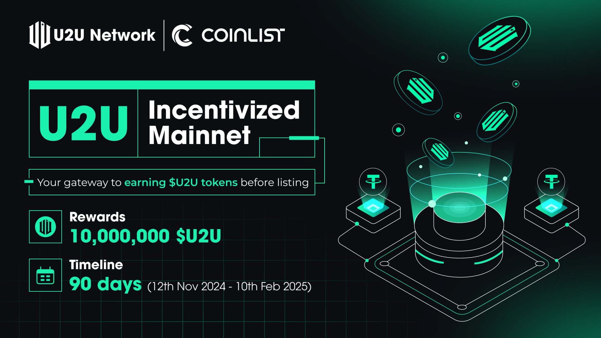 U2U Network - The First DePIN Project to Launch Growth Campaign on CoinList in Q4 2024